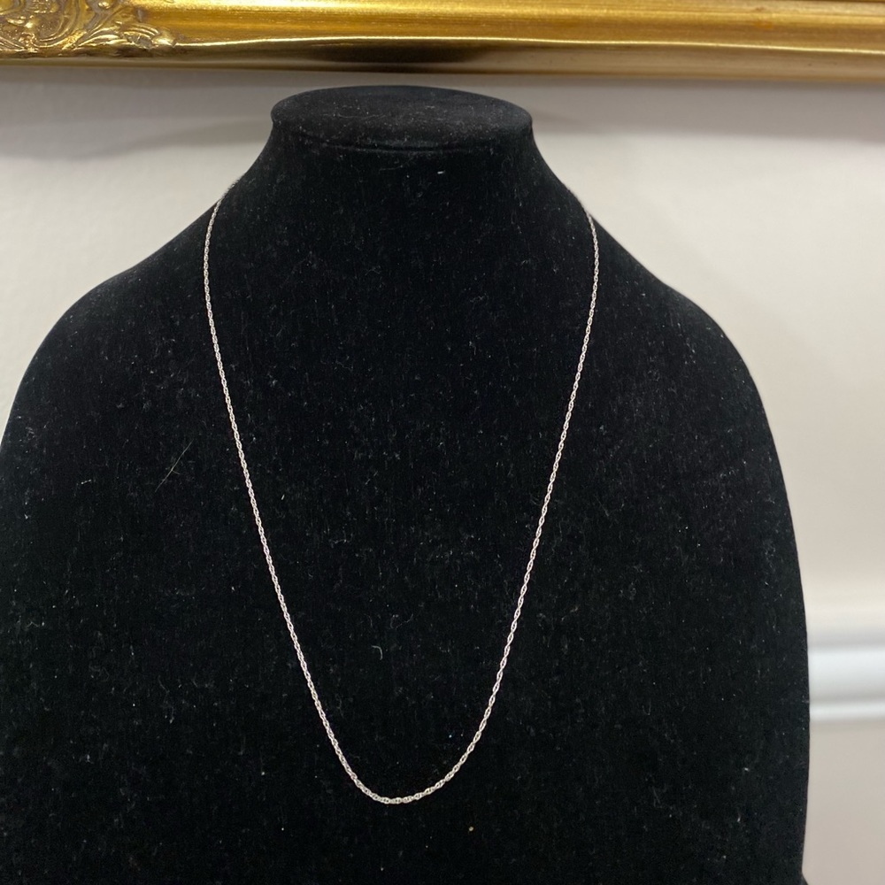 Vintage Stg Solid Sterling Silver Chain Necklace - image 5